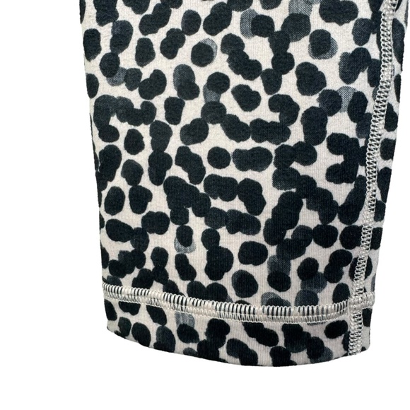 Lululemon Leggings Wonder Under Crop Full On Ace Spot Grain Black Dottie Dash. - Picture 5 of 8